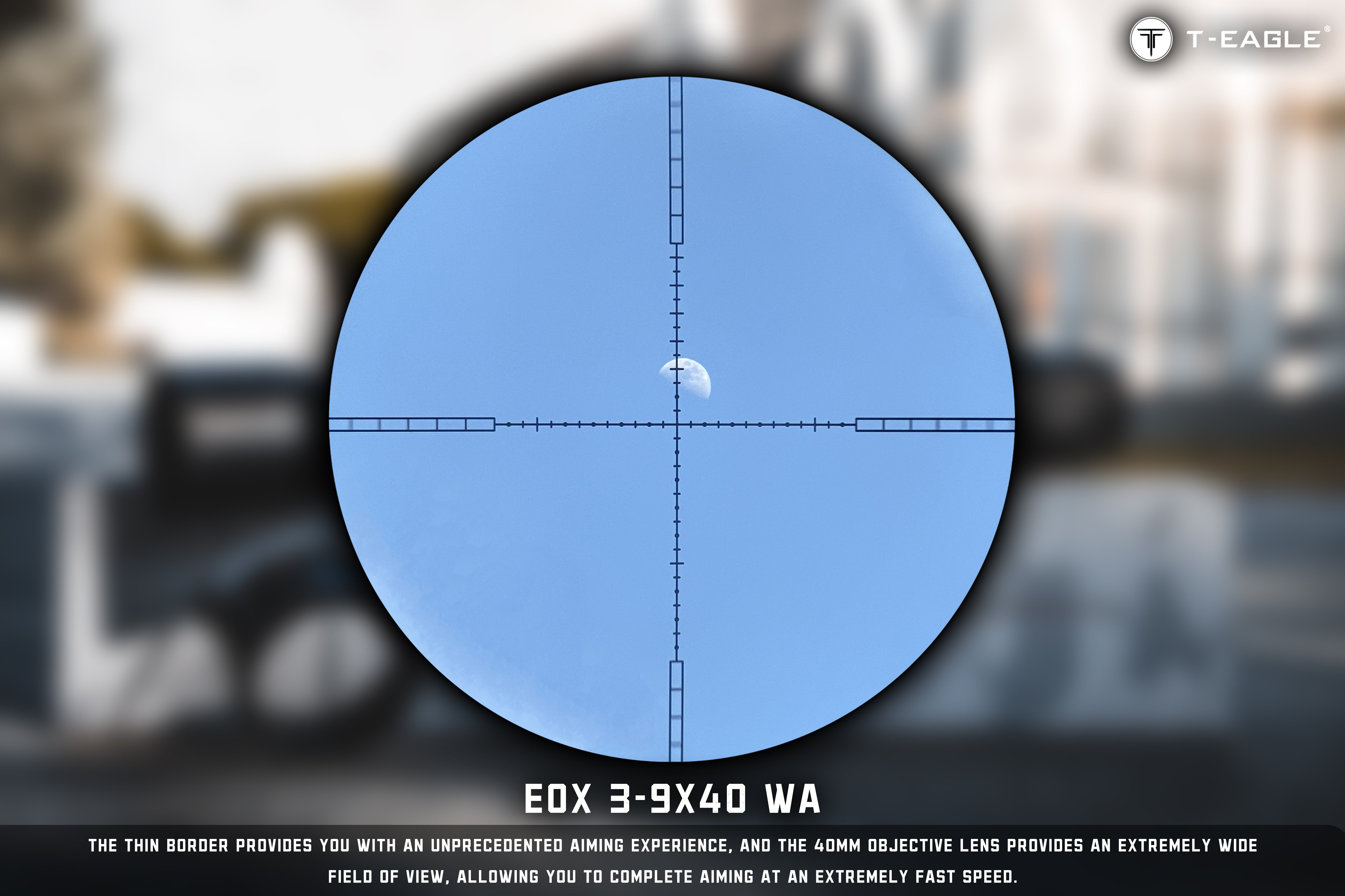 T-EAGLE EOX 3-9X40WA Long Range Riflescope