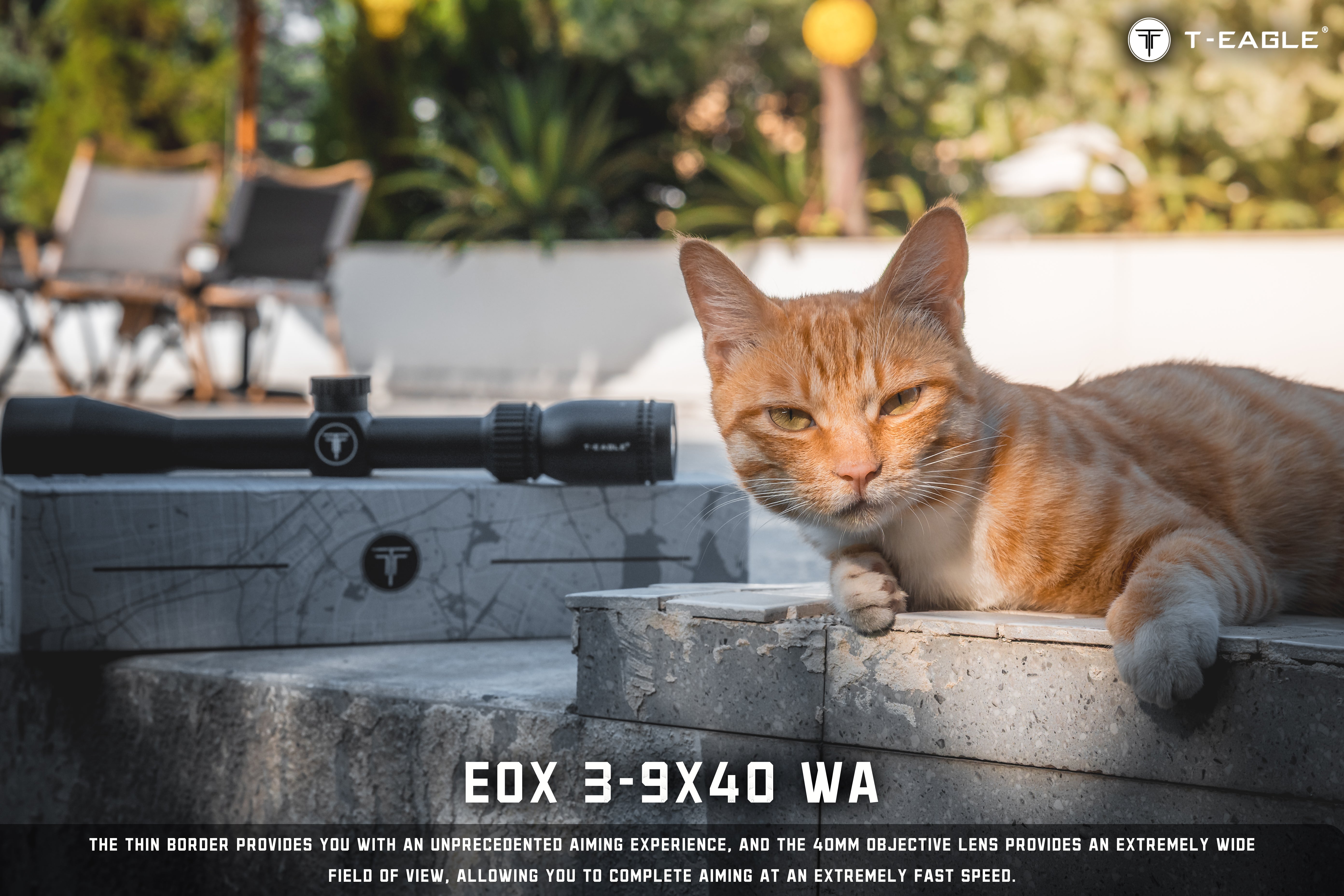 T-EAGLE EOX 3-9X40WA Long Range Riflescope