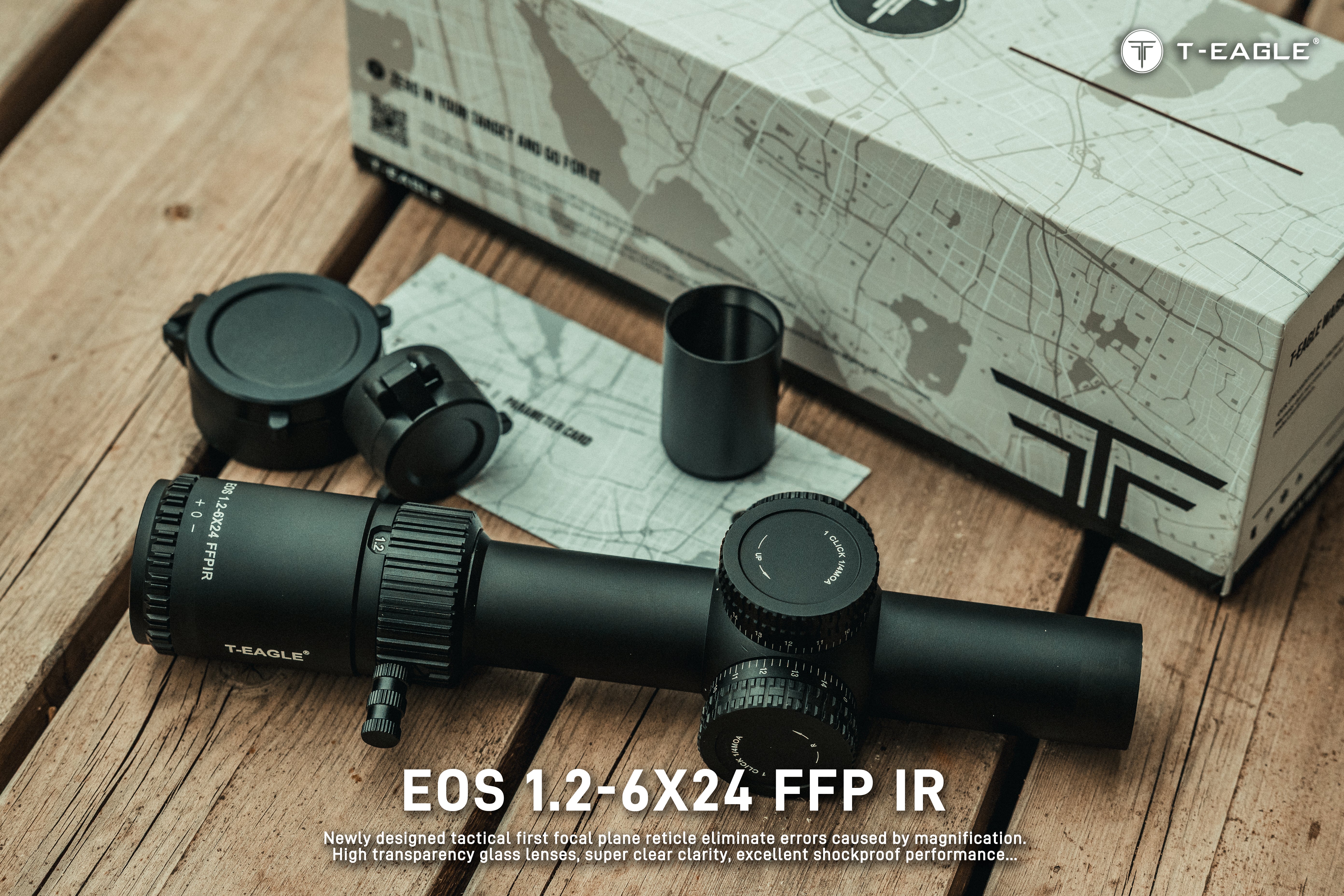 T-EAGLE EOS 1.2-6X24 FFP IR LPVO Riflescope