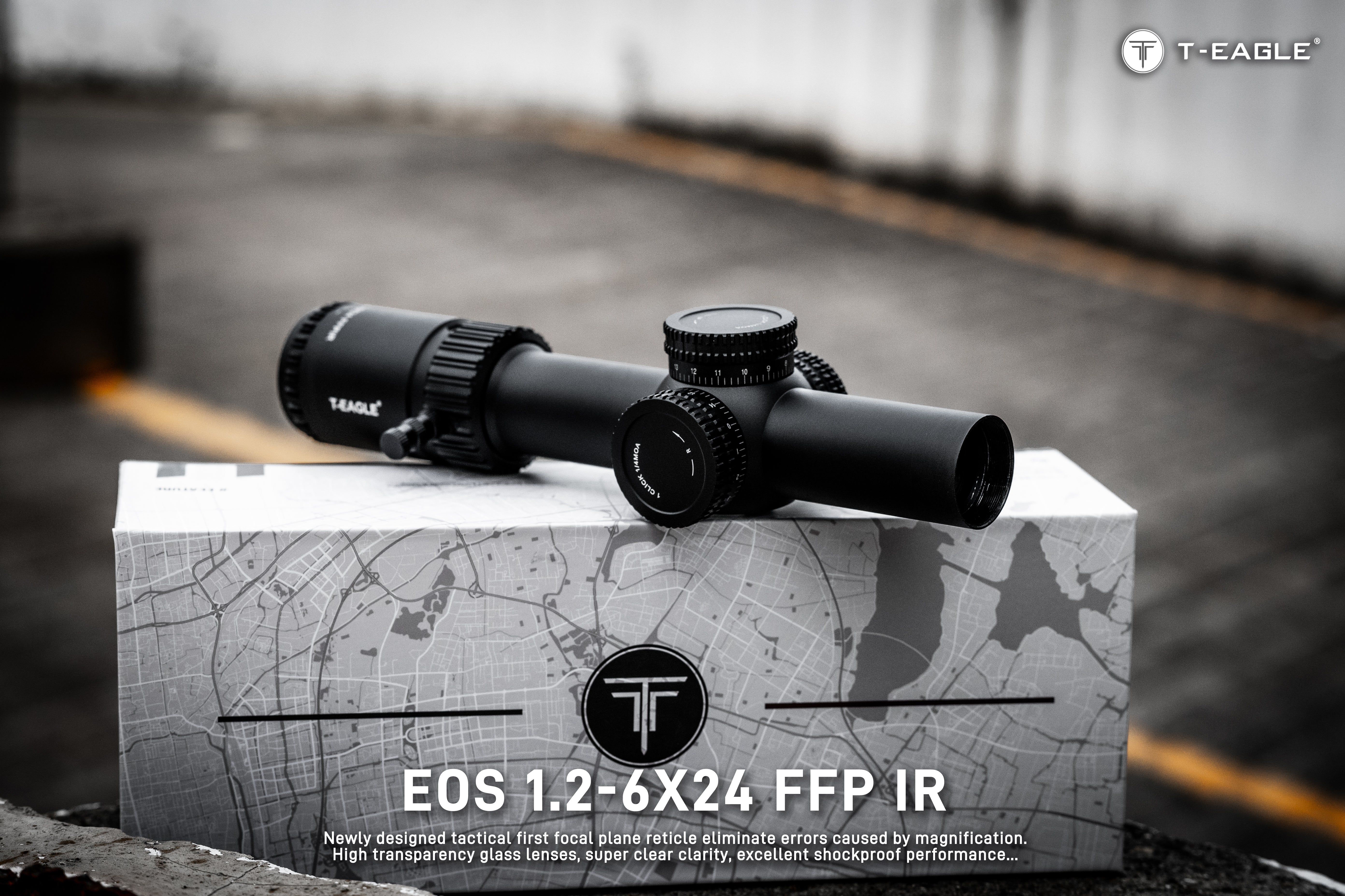 T-EAGLE EOS 1.2-6X24 FFP IR LPVO Riflescope