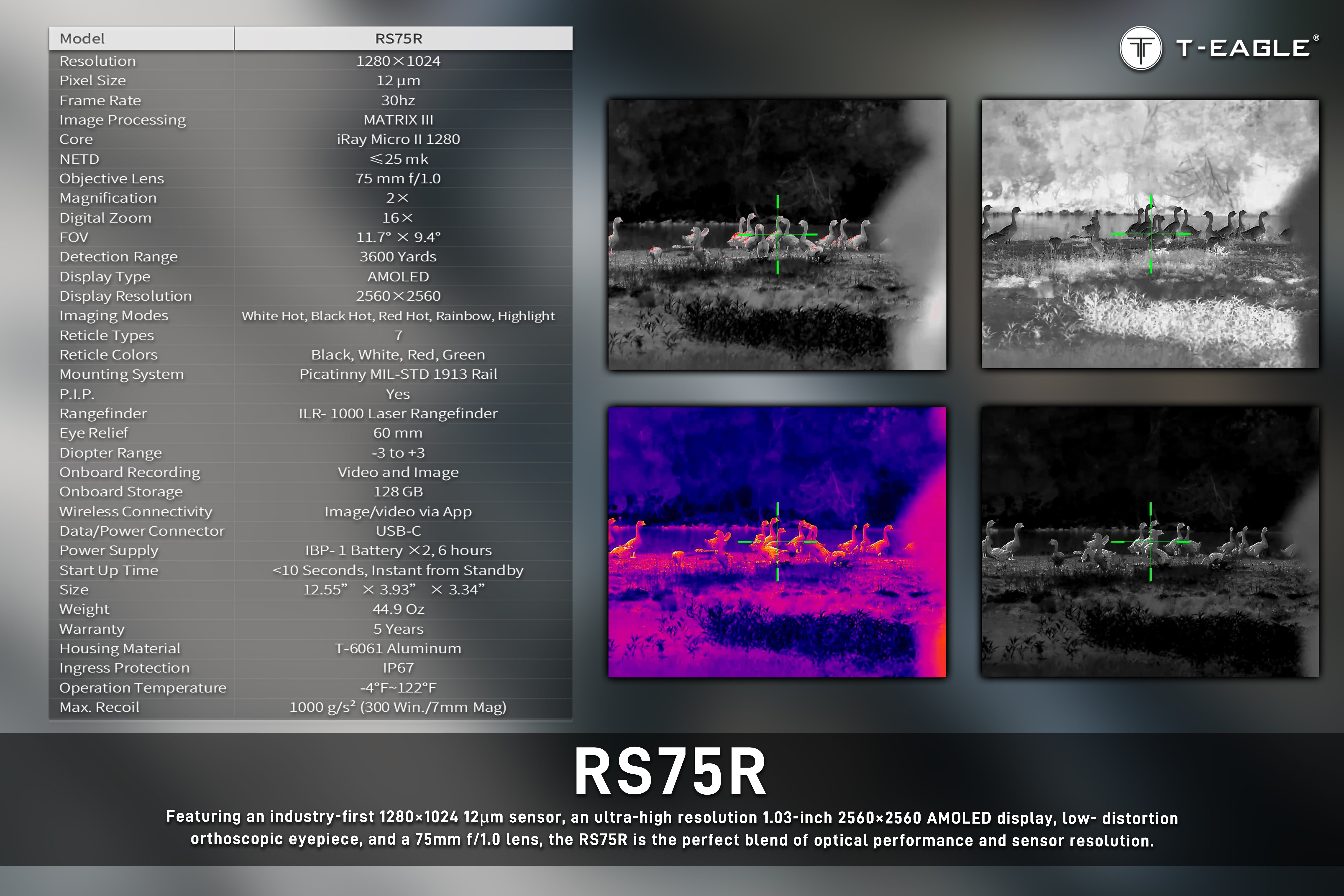 Longot RS75-LRF Thermal Imaging Scope