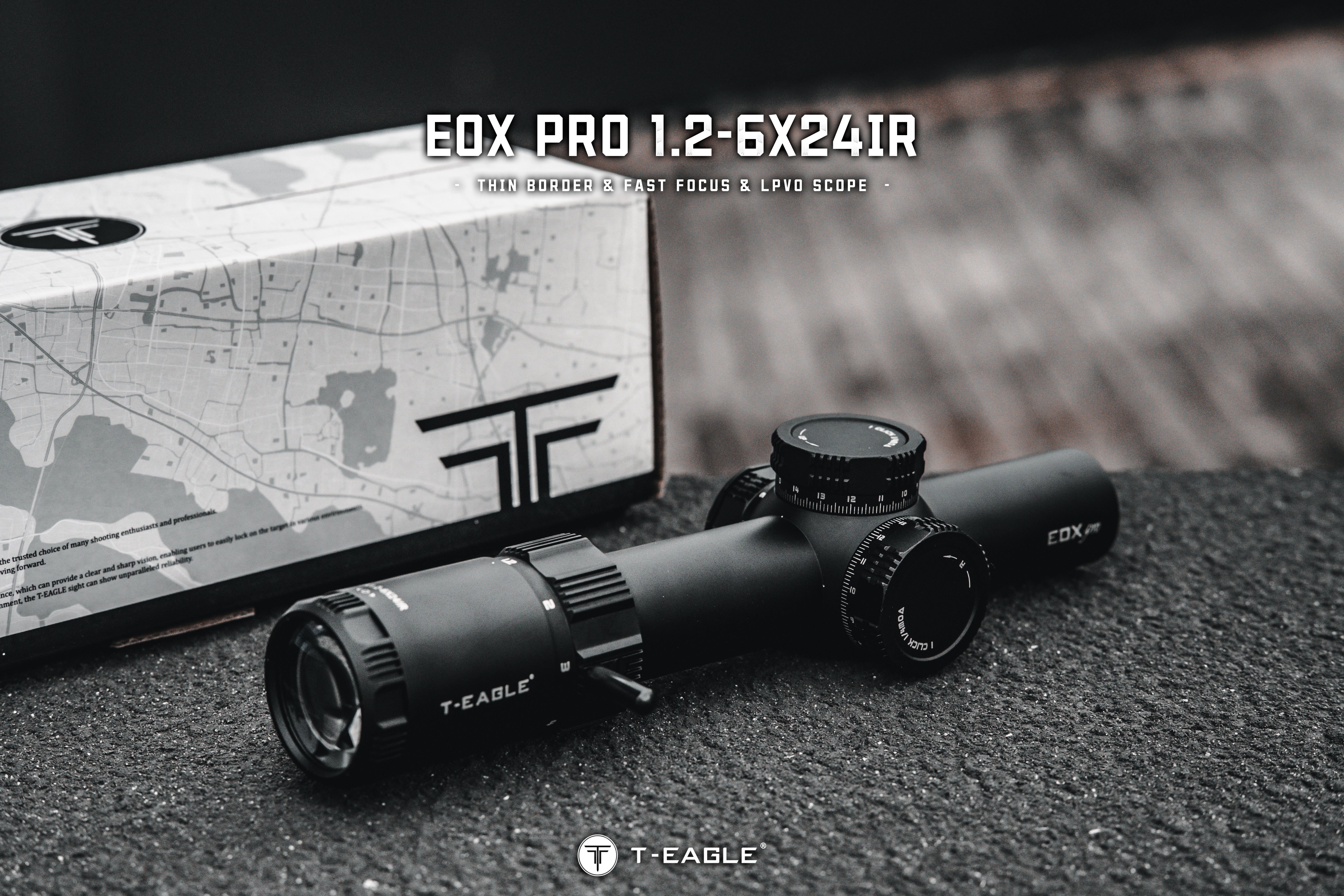 T-EAGLE EOX PRO 1.2-6X24 IR SFP LPVO Riflescope