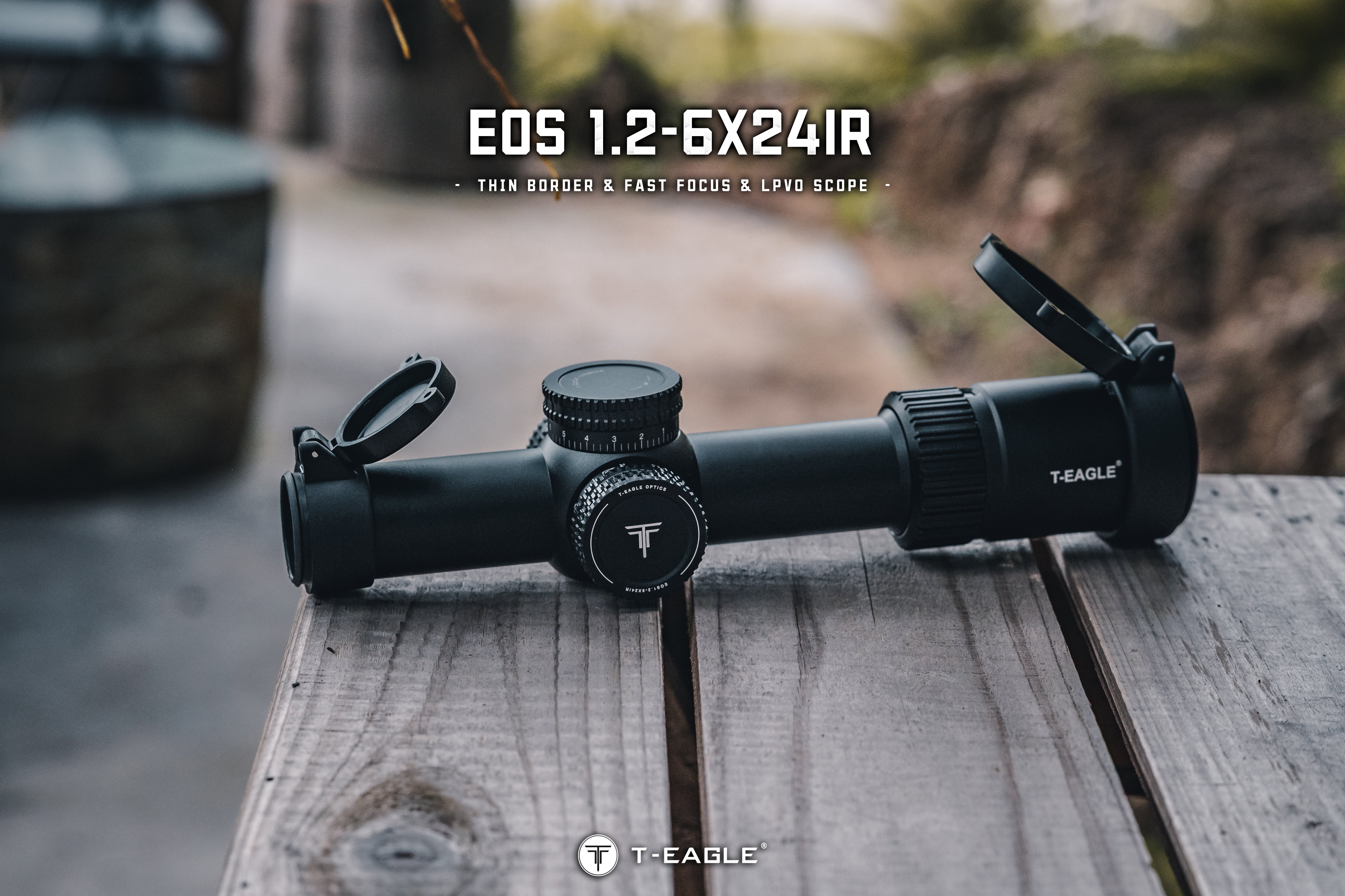T-EAGLE EOS 1.2-6X24 IR-Black LPVO Riflescope