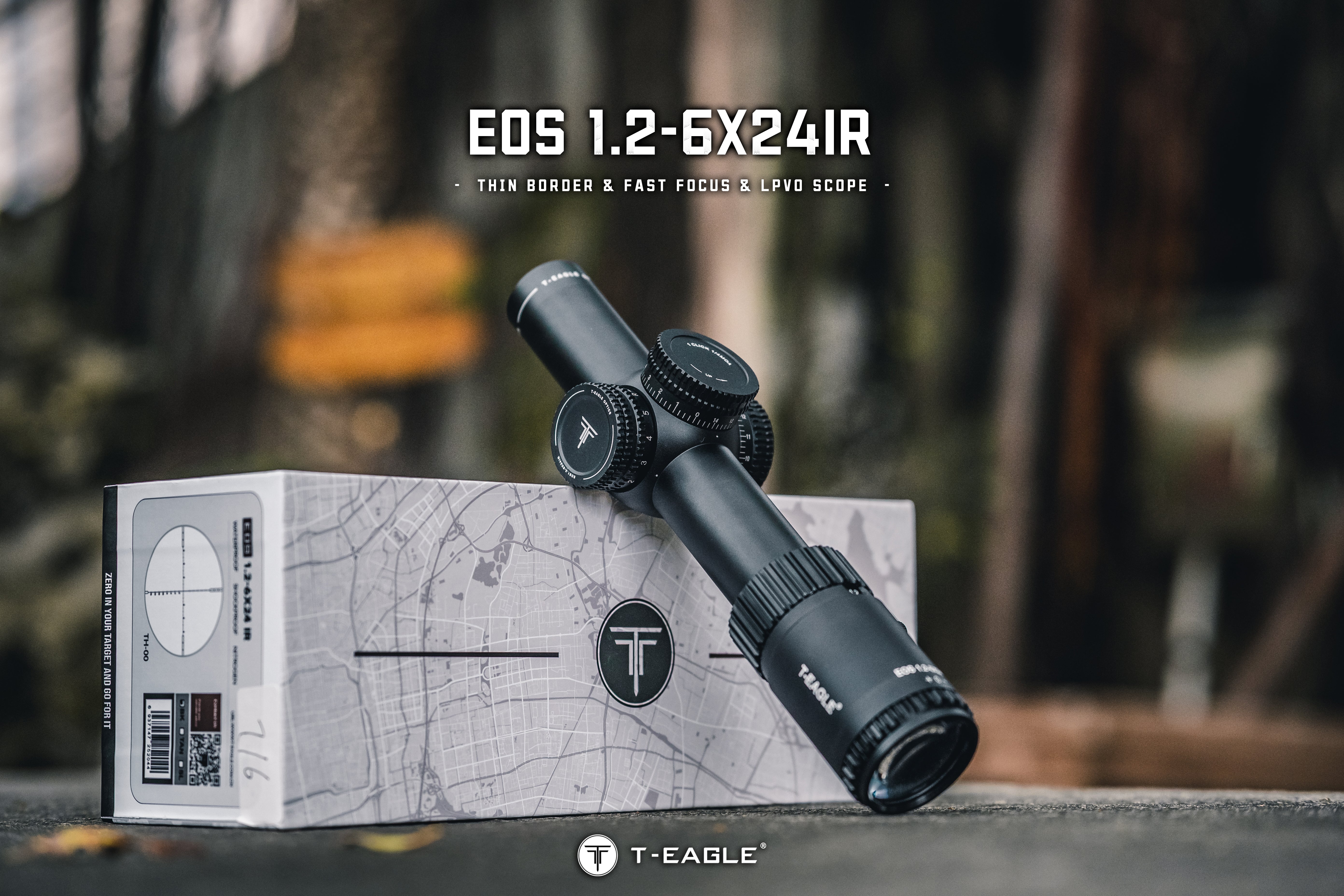 T-EAGLE EOS 1.2-6X24 IR-Black LPVO Riflescope