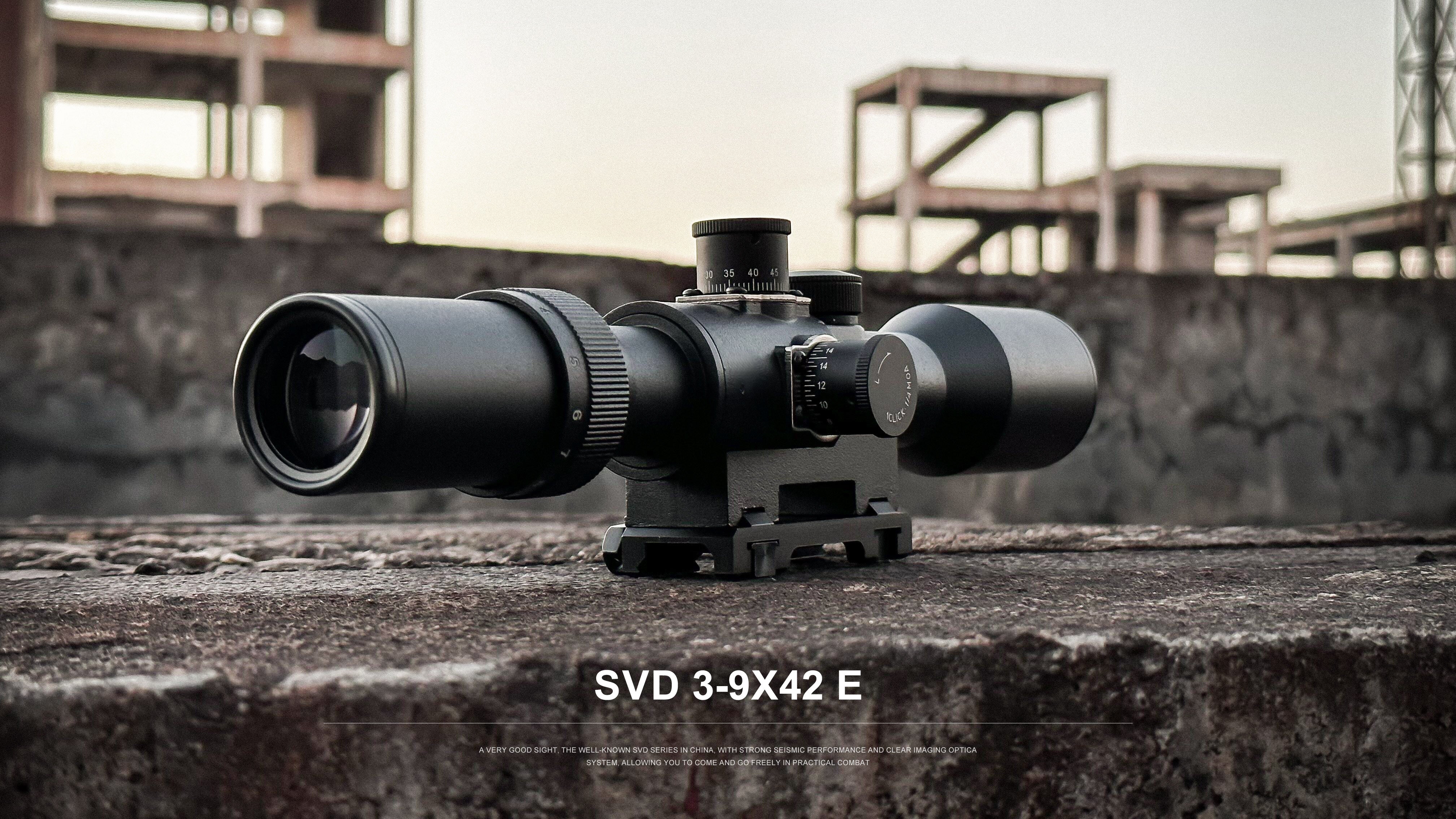 SVD 3-9X42E Long Range Riflescope