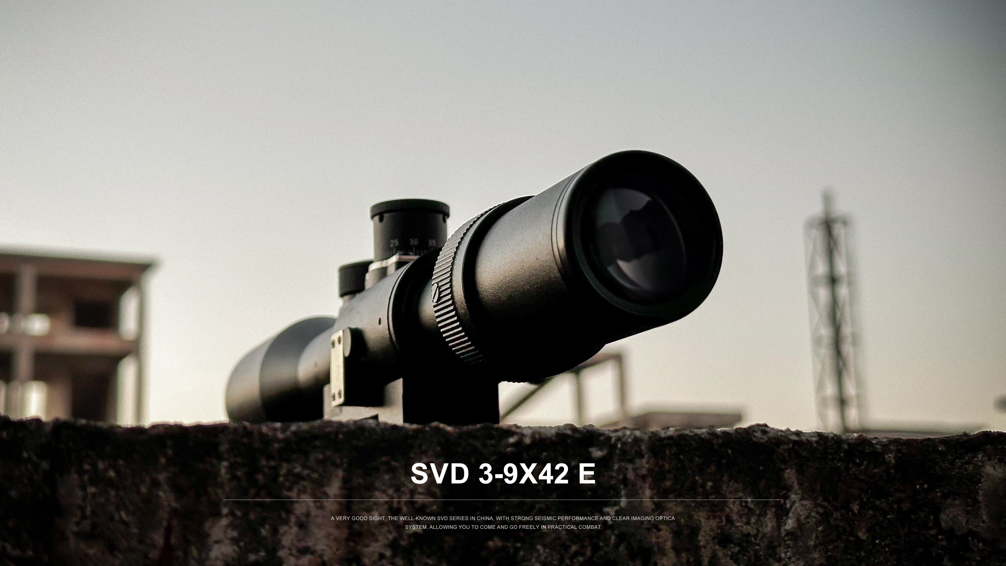 SVD 3-9X42E Long Range Riflescope