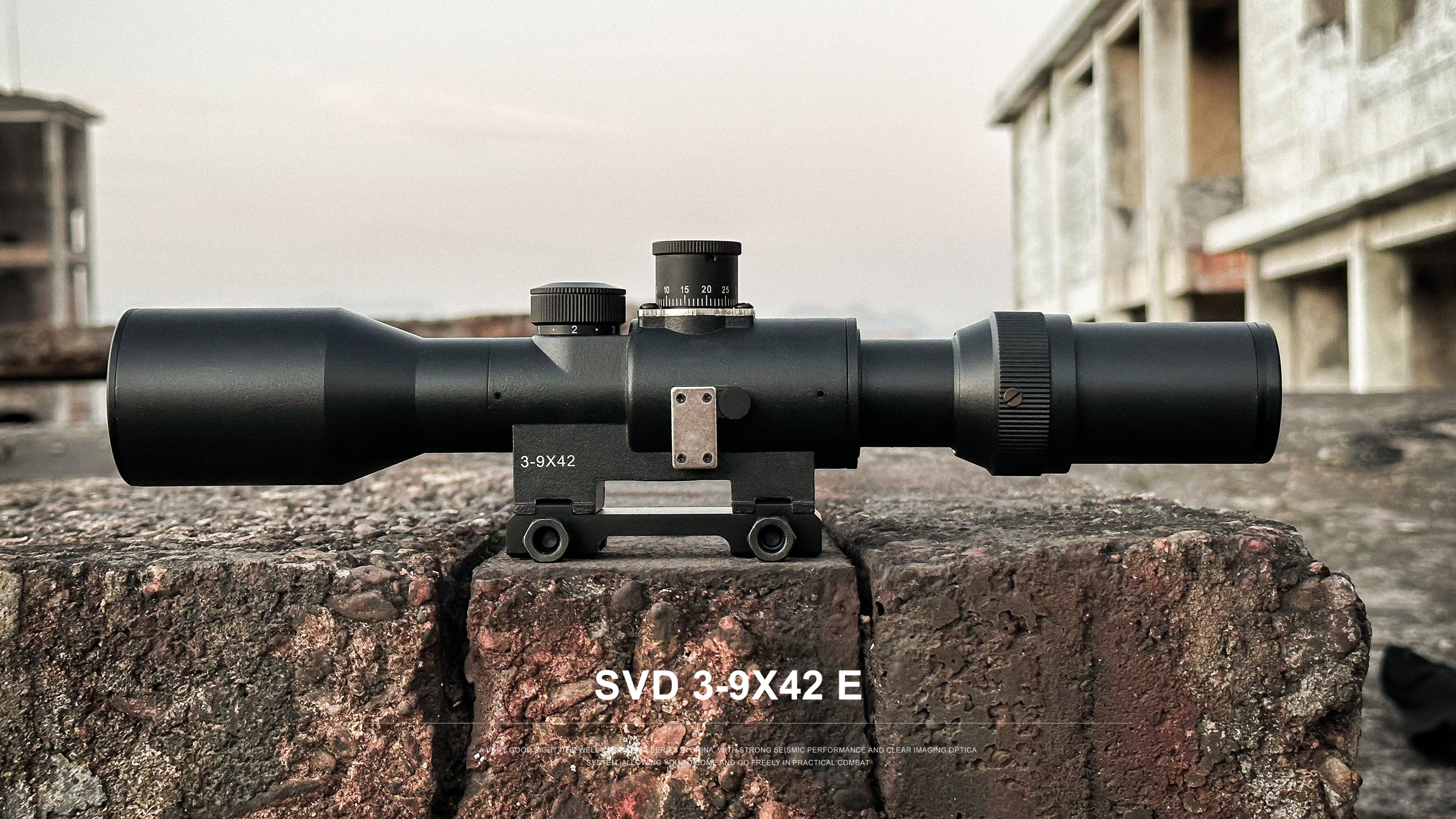 SVD 3-9X42E Long Range Riflescope