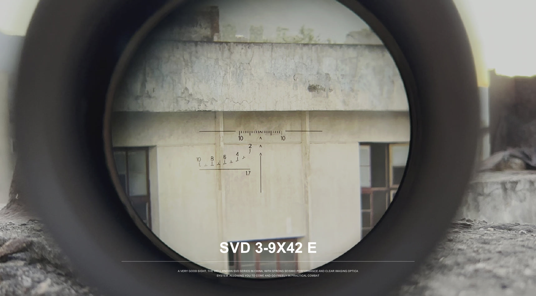 SVD 3-9X42E Long Range Riflescope