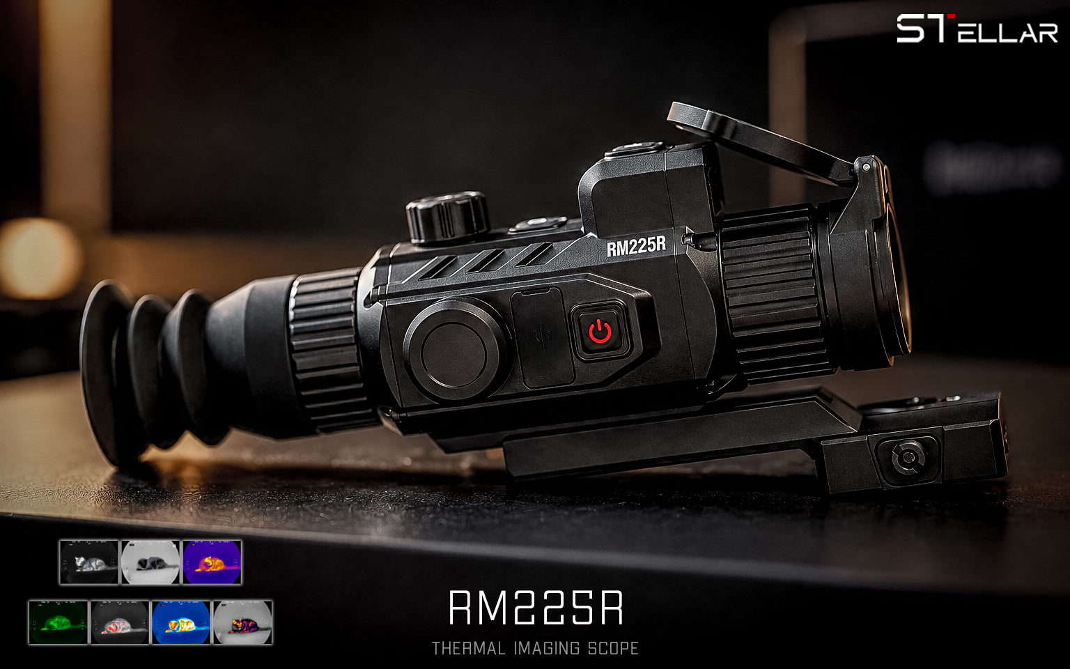 STELLAR RM225R Compact Thermal Rifle Scope 384×288 VOx for Night Hunting Q