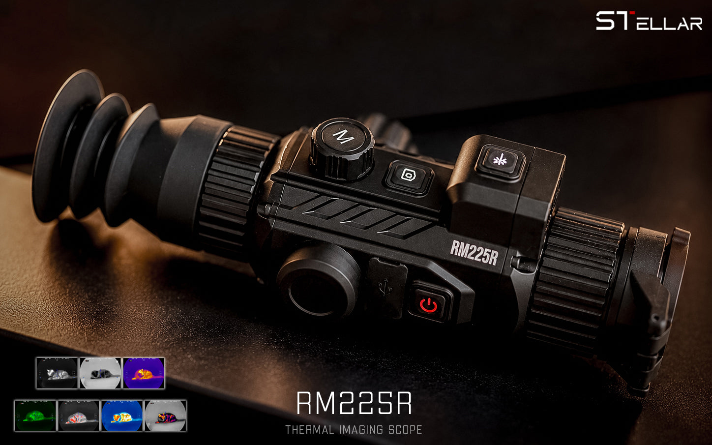 STELLAR RM225R Compact Thermal Rifle Scope 384×288 VOx for Night Hunting Q