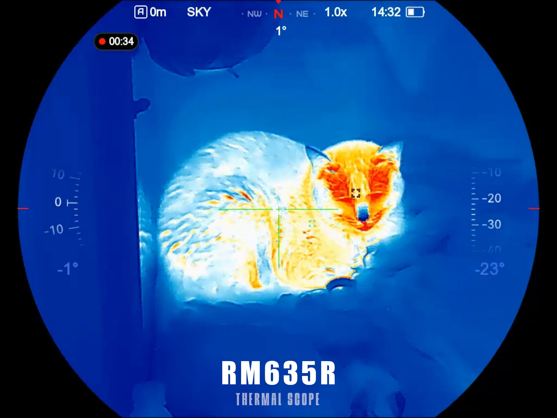 STELLAR RM635R High Resolution Thermal Rifle Scope 640×512 with LRF & Ballistic Calculation E