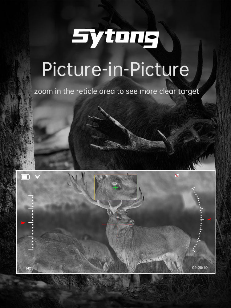 Sytong XM06-35/50LRF Thermal Rifle Scope with Range Finder and Ballistics