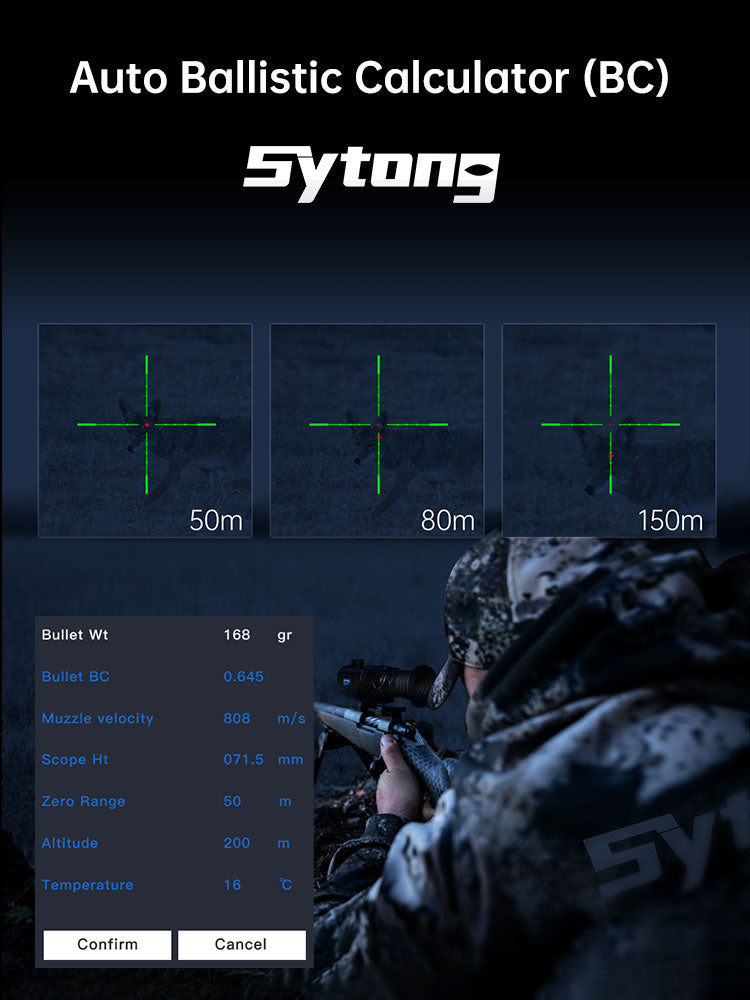 Sytong XM06-35/50LRF Thermal Rifle Scope with Range Finder and Ballistics