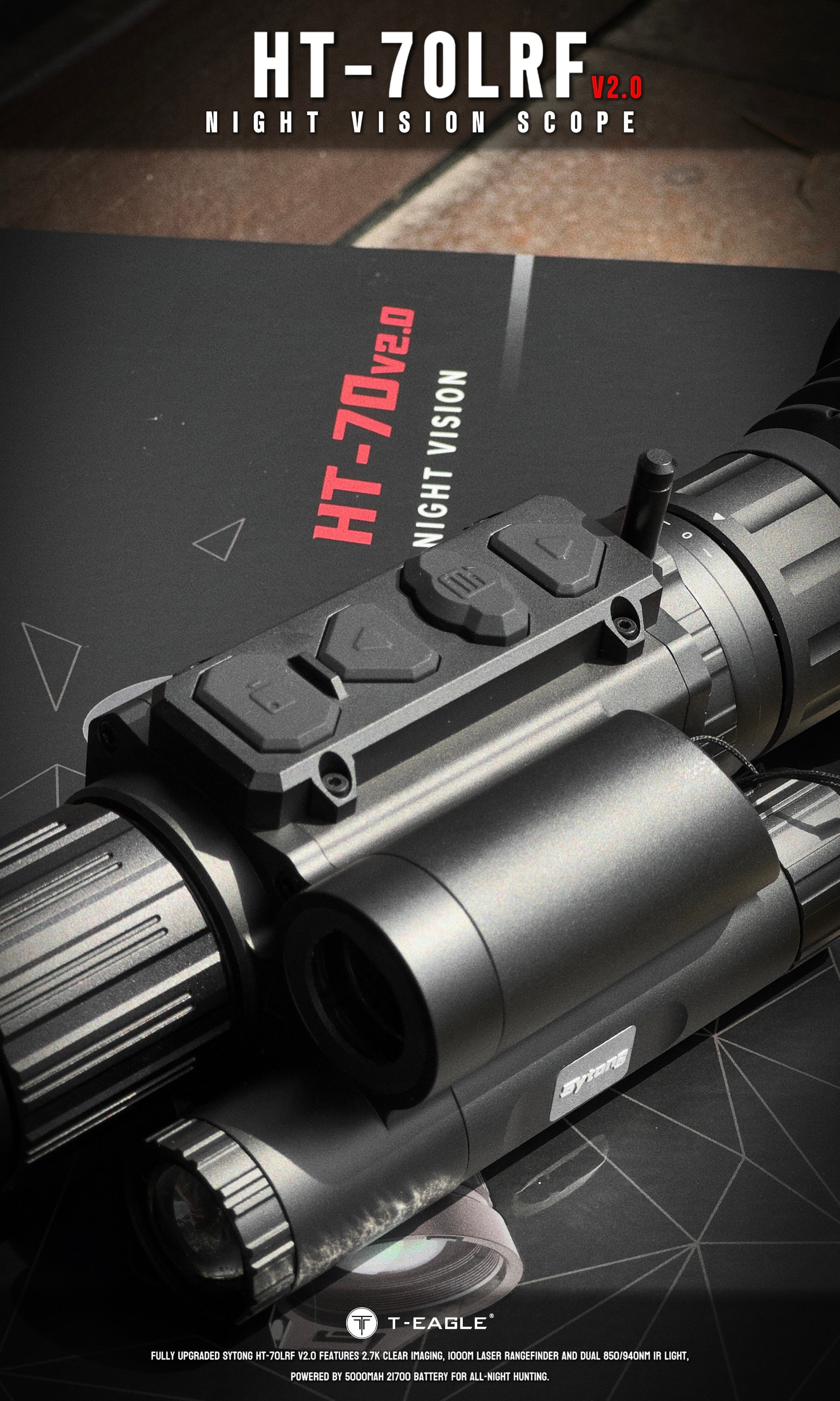 Sytong HT-70L V2 Ballistics 940nm 3x-18x Night Vision Rifle Scope