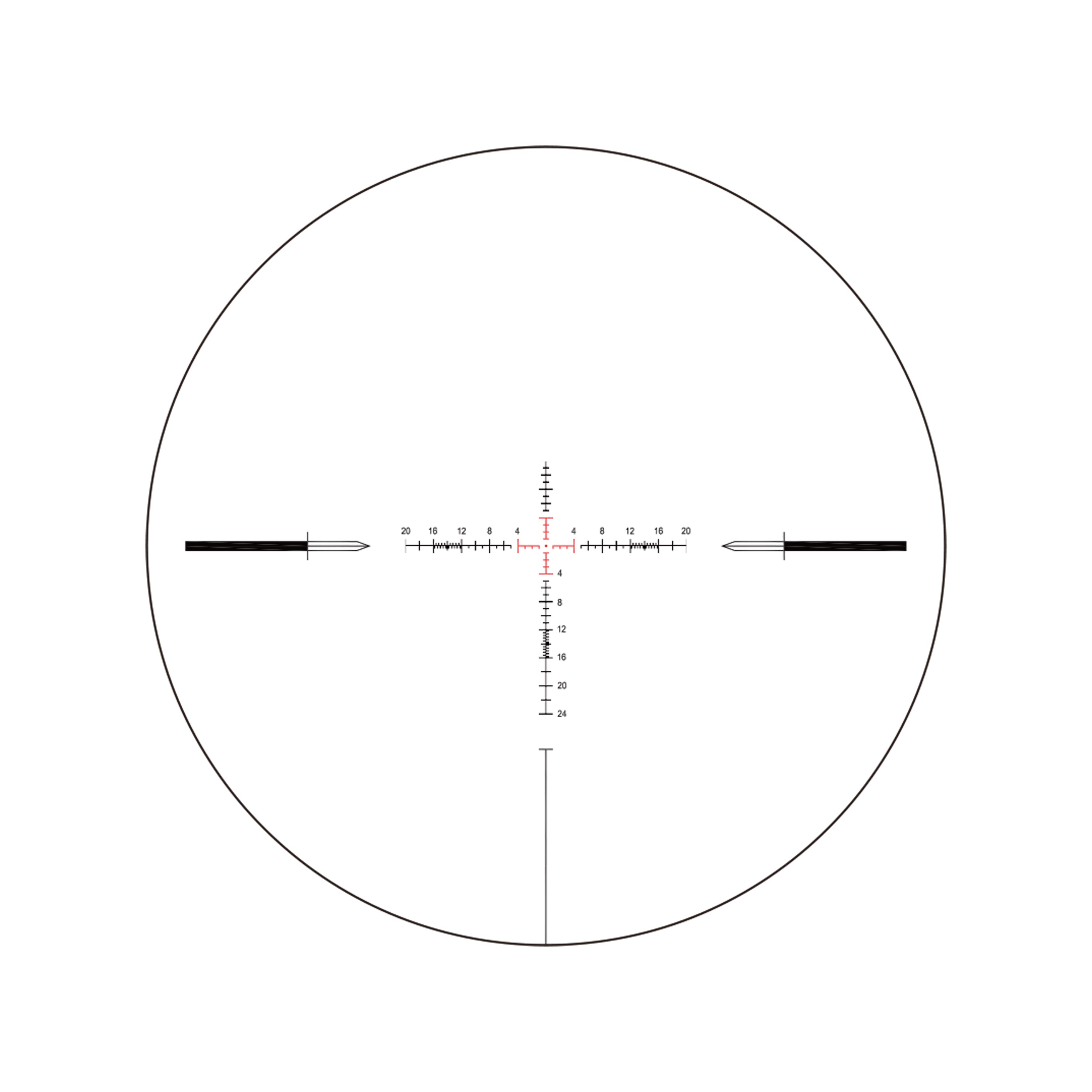 T-EAGLE ZS 3-12X44FFP-Black Zerostop Riflescope