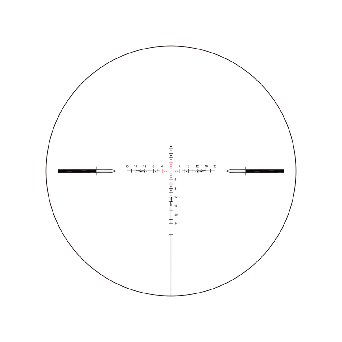 T-EAGLE ZS 3-12X44FFP-Black Zerostop Riflescope