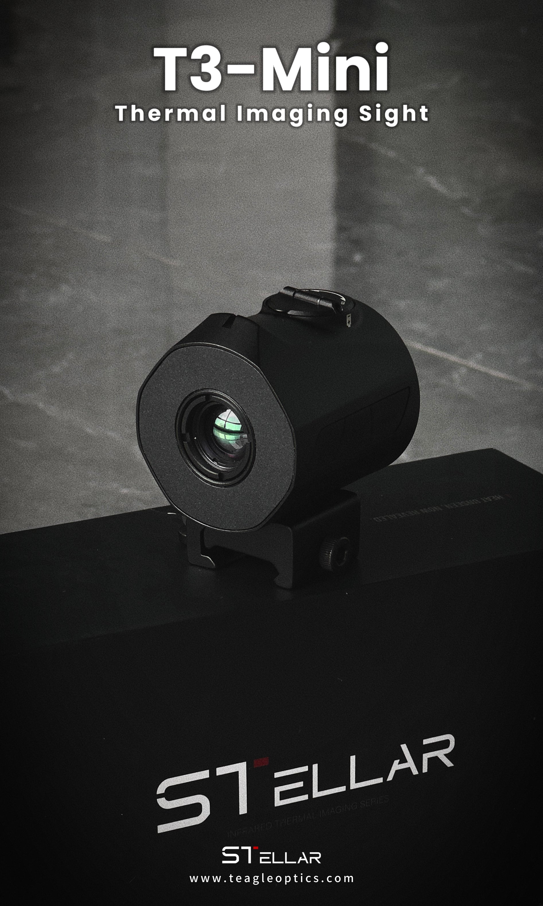 STELLAR T3‑mini Thermal Imaging scope, Portable Outdoor Observation Device with Quick‑Detach Bracket L