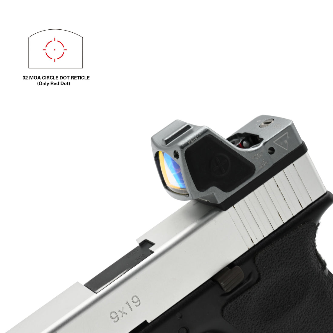 RMR-HD Red Dot Sight With Red Coating| 6063 Aluminum Tactical Optical Sight | Compatible with Glock and 20mm mounts | Automatic mode | Available in multiple colors