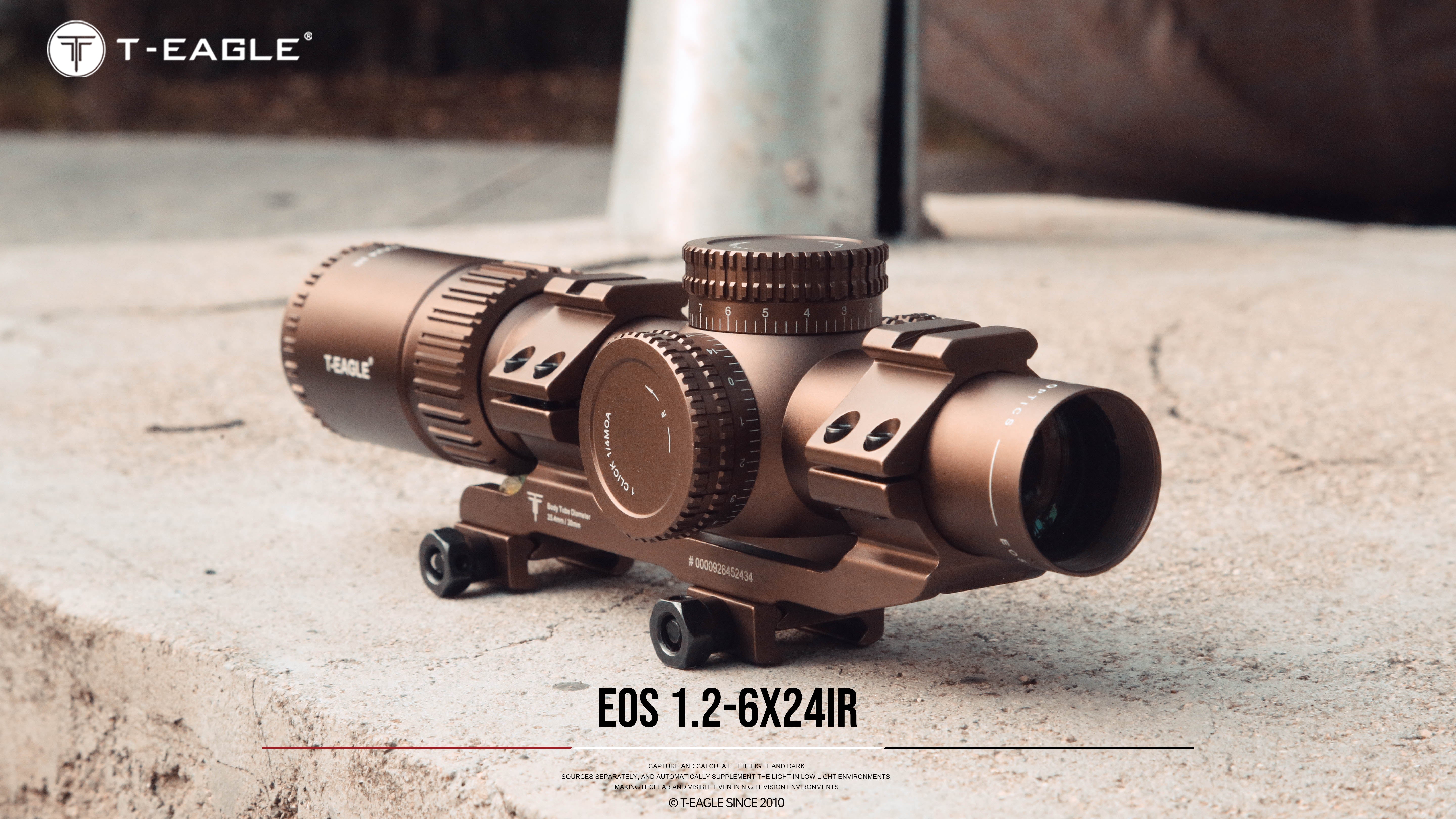 T-EAGLE EOS 1.2-6X24 IR SFP LPVO Riflescope